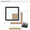 imageMCS East Village Frame Black 11 x 14 matted to 5 x 7 in Single8x8