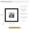 imageMCS East Village Frame Black 11 x 14 matted to 5 x 7 in Single8x8