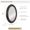 imageMCS Frameless Wall Mirror with 1 inch Bevel 24x36 inch SilverBronze