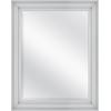 imageMCS Frameless Wall Mirror with 1 inch Bevel 24x36 inch SilverGray Woodgrain