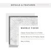 imageMCS Frameless Wall Mirror with 1 inch Bevel 24x36 inch SilverMarble