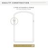 imageMCS Frameless Wall Mirror with 1 inch Bevel 24x36 inch SilverNatural Woodgrain