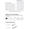 imageMCS Frameless Wall Mirror with 1 inch Bevel 24x36 inch SilverSilver