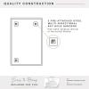 imageMCS Frameless Wall Mirror with 1 inch Bevel 24x36 inch SilverSilver
