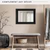 imageMCS Frameless Wall Mirror with Polished Edge 24x30 inch SilverBlack