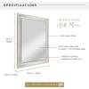 imageMCS Frameless Wall Mirror with Polished Edge 24x30 inch SilverSilver