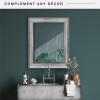 imageMCS Frameless Wall Mirror with Polished Edge 24x30 inch SilverSilver
