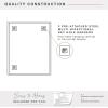 imageMCS Frameless Wall Mirror with Polished Edge 24x30 inch SilverSilver