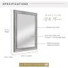 imageMCS Frameless Wall Mirror with Polished Edge 24x30 inch SilverSilver