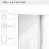 imageMCS Frameless Wall Mirror with Polished Edge 24x30 inch SilverSilver