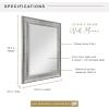 imageMCS Frameless Wall Mirror with Polished Edge 24x30 inch SilverSilver