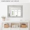imageMCS Frameless Wall Mirror with Polished Edge 24x30 inch SilverSilver