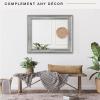 imageMCS Frameless Wall Mirror with Polished Edge 24x30 inch SilverSilver