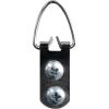 imageMCS Frameless Wall Mirror with Polished Edge 24x30 inch SilverWhite and Woven Silver
