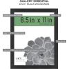 imageMCS Gallery Essential Picture Frames Photo Gallery Wall Frame Set with 4 x 6 Inch 5 x 7 Inch and 8 x 10 Inch Frames Black Woodgrain 10 PieceBlack Woodgrain