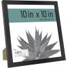 imageMCS Gallery Essential Picture Frames Photo Gallery Wall Frame Set with 4 x 6 Inch 5 x 7 Inch and 8 x 10 Inch Frames Black Woodgrain 10 PieceBlack Woodgrain