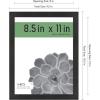 imageMCS Gallery Essential Picture Frames Photo Gallery Wall Frame Set with 4 x 6 Inch 5 x 7 Inch and 8 x 10 Inch Frames Black Woodgrain 10 PieceBlack Woodgrain