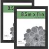 imageMCS Gallery Essential Picture Frames Photo Gallery Wall Frame Set with 4 x 6 Inch 5 x 7 Inch and 8 x 10 Inch Frames Black Woodgrain 10 PieceBlack Woodgrain