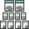 imageMCS Gallery Essential Picture Frames Photo Gallery Wall Frame Set with 4 x 6 Inch 5 x 7 Inch and 8 x 10 Inch Frames Black Woodgrain 10 PieceBlack Woodgrain