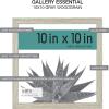 imageMCS Gallery Essential Picture Frames Photo Gallery Wall Frame Set with 4 x 6 Inch 5 x 7 Inch and 8 x 10 Inch Frames Black Woodgrain 10 PieceGray Woodgrain