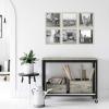 imageMCS Gallery Essential Picture Frames Photo Gallery Wall Frame Set with 4 x 6 Inch 5 x 7 Inch and 8 x 10 Inch Frames Black Woodgrain 10 PieceGray Woodgrain