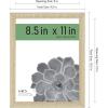 imageMCS Gallery Essential Picture Frames Photo Gallery Wall Frame Set with 4 x 6 Inch 5 x 7 Inch and 8 x 10 Inch Frames Black Woodgrain 10 PieceNatural Woodgrain
