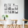 imageMCS Gallery Essential Picture Frames Photo Gallery Wall Frame Set with 4 x 6 Inch 5 x 7 Inch and 8 x 10 Inch Frames Black Woodgrain 10 PieceWhite Woodgrain
