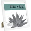 imageMCS Gallery Essential Picture Frames Photo Gallery Wall Frame Set with 4 x 6 Inch 5 x 7 Inch and 8 x 10 Inch Frames Black Woodgrain 10 PieceWhite Woodgrain