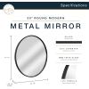 imageMCS Master ampamp Co Modern Metal Round Wall Mirror Minimalist Home Decor Circle Mirror for Living Room Bedroom or Bathroom 30 Inch Black