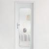 imageMCS Frameless Wall Mirror with Polished Edge 24x30 inch SilverLight Aqua