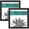 imageMCS Gallery Essential Picture Frames Photo Gallery Wall Frame Set with 4 x 6 Inch 5 x 7 Inch and 8 x 10 Inch Frames Black Woodgrain 10 PieceBlack Woodgrain