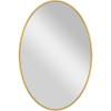 imageMCS Master ampamp Co Modern Metal Large Wall Mirror Minimalist Home Decor Oval Mirror for Living Room Bedroom or Bathroom 24 by 36 Inch Brass