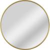 imageMCS Master ampamp Co Modern Metal Round Wall Mirror Minimalist Home Decor Circle Mirror for Living Room Bedroom or Bathroom 30 Inch Brass