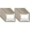 imageMCS Wedding Photo FramePlacecard Holder 69044 24Pack Rustic WhiteRustic Brown