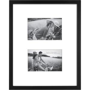 imageMCS East Village Frame Black 11 x 14 matted to 5 x 7 in Single11x14mat 2open 4x6