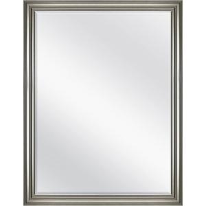 imageMCS Frameless Wall Mirror with 1 inch Bevel 24x36 inch SilverBrushed Nickel