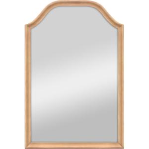 imageMCS Frameless Wall Mirror with Polished Edge 24x30 inch SilverNatural Wood Grain