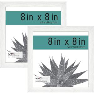 imageMCS Gallery Essential Picture Frames Photo Gallery Wall Frame Set with 4 x 6 Inch 5 x 7 Inch and 8 x 10 Inch Frames Black Woodgrain 10 PieceWhite Woodgrain