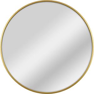 imageMCS Master ampamp Co Modern Metal Round Wall Mirror Minimalist Home Decor Circle Mirror for Living Room Bedroom or Bathroom 30 Inch Brass
