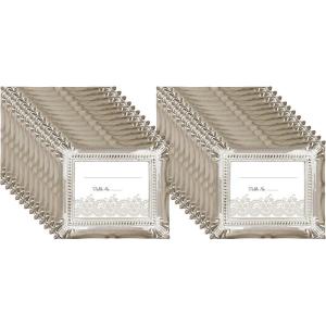 imageMCS Wedding Photo FramePlacecard Holder 69044 24Pack Rustic WhiteRustic Brown