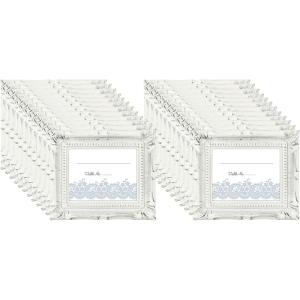 imageMCS Wedding Photo FramePlacecard Holder 69044 24Pack Rustic WhiteRustic White