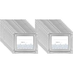 imageMCS Wedding Photo FramePlacecard Holder 69044 24Pack Rustic WhiteSilver