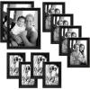 imageMCS 10pc Multi Pack Picture Frame Value Set  Two 8x10 in Four 5x7 in Four 4x6 in Black 65508Black