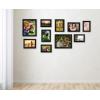 imageMCS 10pc Picture Frame Value Set  Two 8x10 in Four 5x7 in Four 4x6 in Antique Pine Stain 65706Black