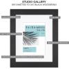 imageMCS 63895 White Woodgrain Studio Gallery 7 Piece Frame Set MultipackBlack Woodgrain