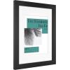 imageMCS 63895 White Woodgrain Studio Gallery 7 Piece Frame Set MultipackBlack Woodgrain