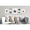 imageMCS 63895 White Woodgrain Studio Gallery 7 Piece Frame Set MultipackWhite Woodgrain