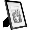imageMCS Black Gallery Wood 5 Piece Frame Set 65733 FinishBlack
