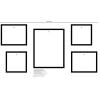 imageMCS Black Gallery Wood 5 Piece Frame Set 65733 FinishBlack