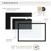imageMCS Double Matte Record Album Frame 165x25 Record Frame Black Frame for LP Vinyl Record ampamp Jacket Display 2Pack
